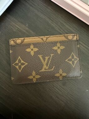 Louis Vuitton Monogram Reverse Card Holder – FULL SET + RECEIPT